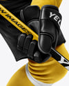 Man Wearing Full Ice Hockey Kit Mockup