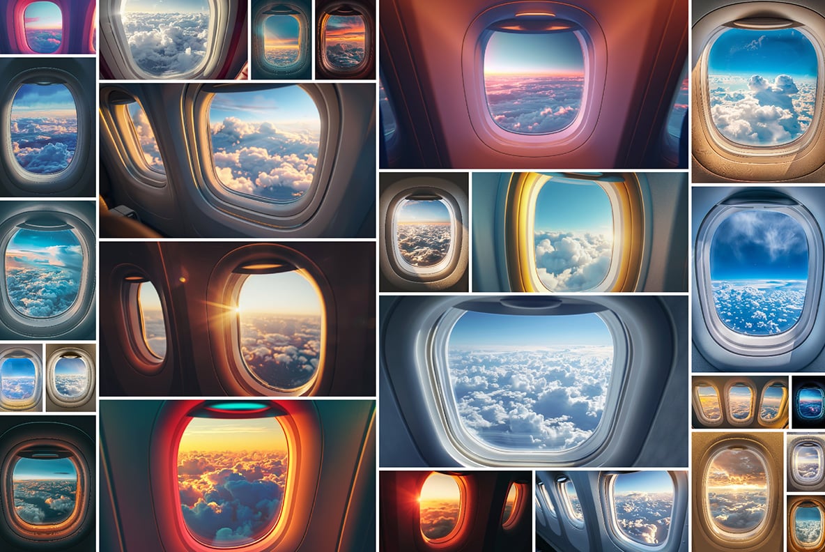 Airplane windows