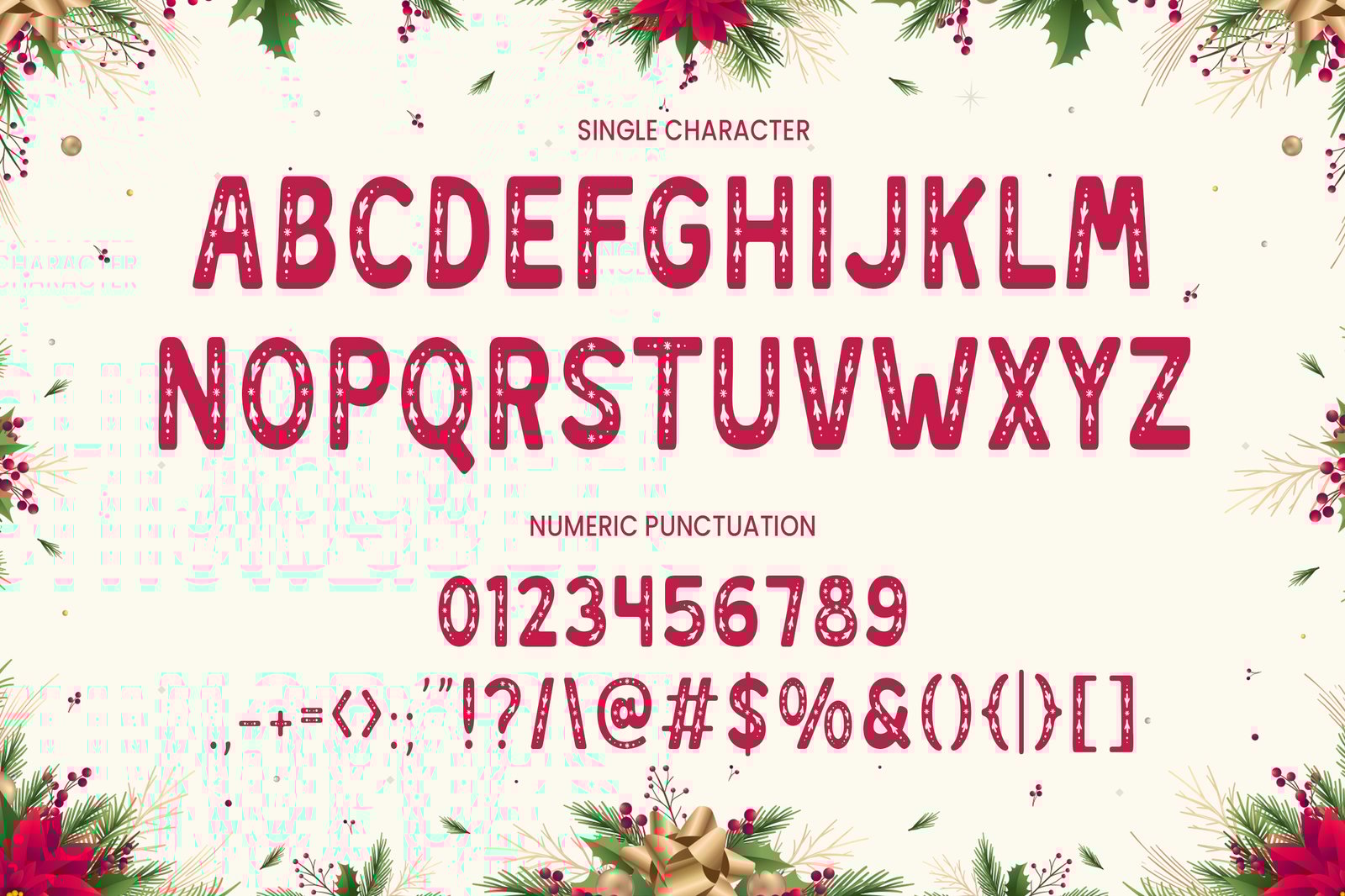 DT Forest Crystal - Christmas Display Font