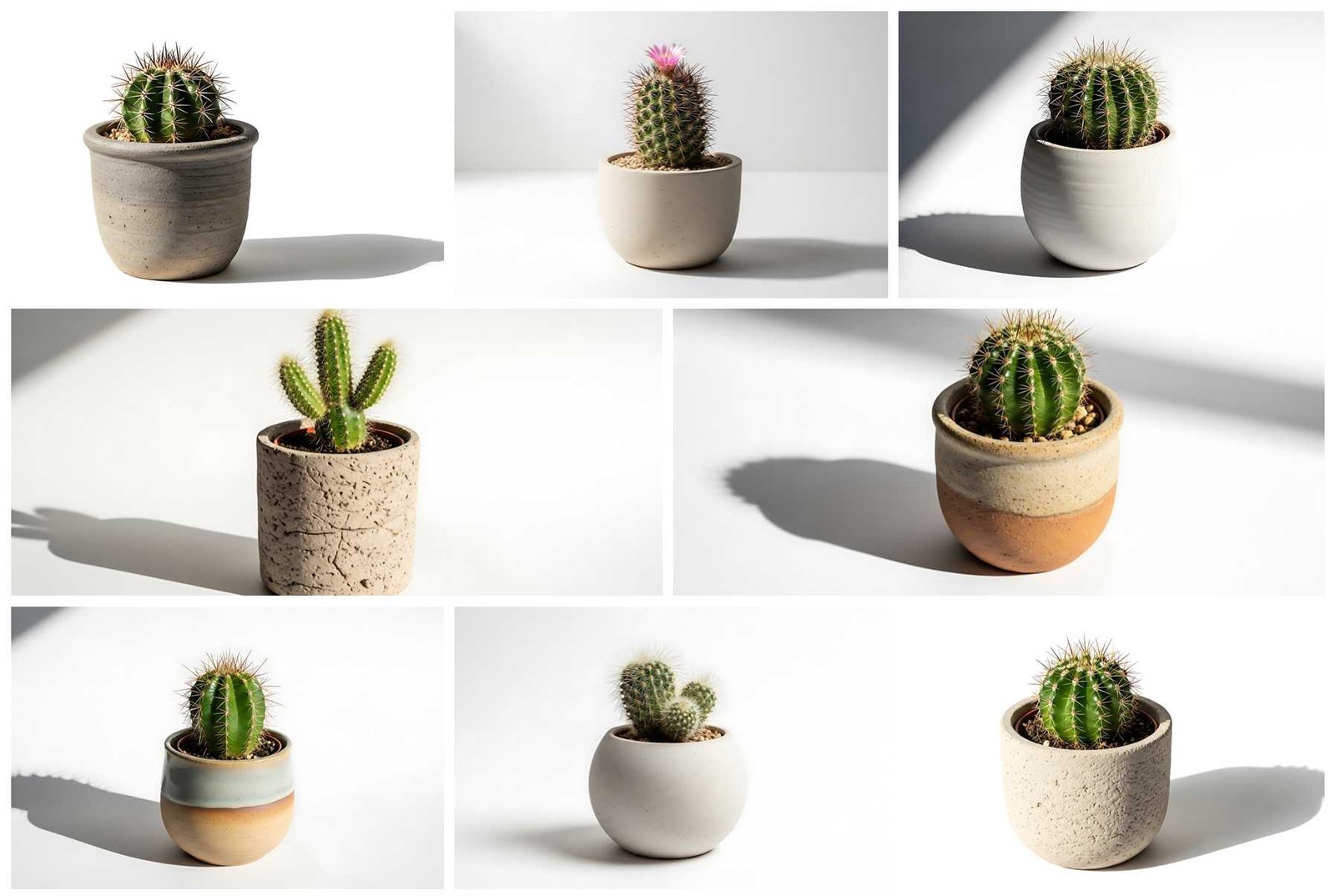 125 Minimal Cactus Stock Photos with Natural Lighting