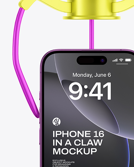 iPhone 16 in a Claw Mockup