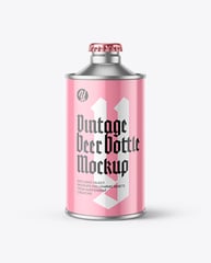 Beer can psd mockup