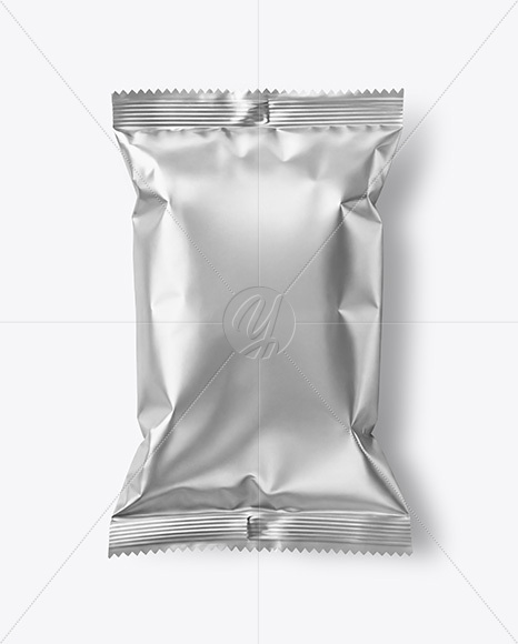 Metallic Food Bag Mockup