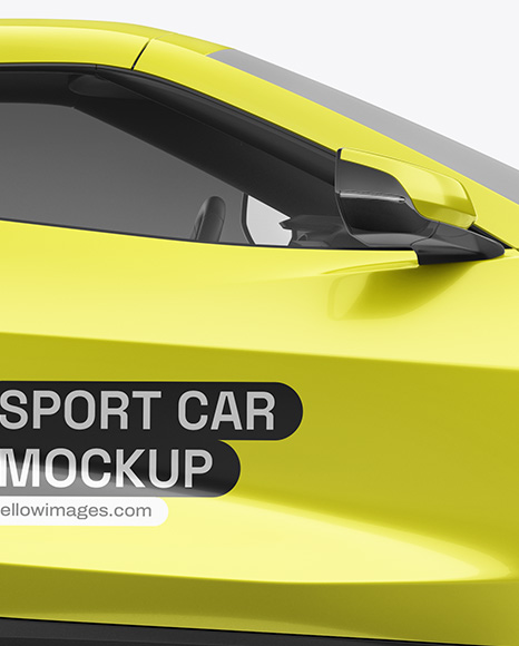 Sport Car Mockup - Side View