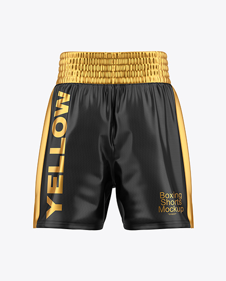 Boxing Shorts Mockup - Back View