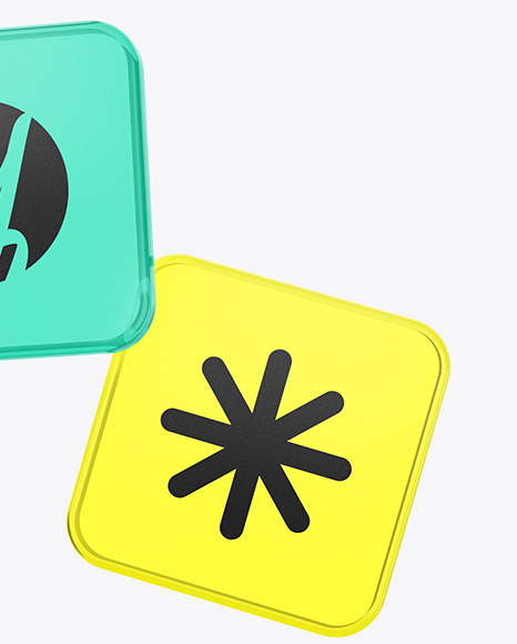 Frosted Glass Icons Mockup