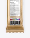 Glossy Metallic Stick Sachet Mockup