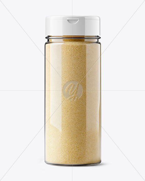 Plastic Spice Jar with Onion Powder Mockup