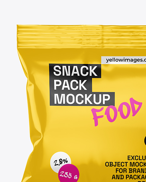 Glossy Snack Pack Mockup