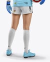 Female Soccer Goalkeeper Wearing Long Sleeve Jersey Mockup