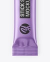 Matte Metallic Stick Sachet Mockup
