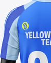 Training Short Sleeve Full Soccer Kit Mockup - Back View
