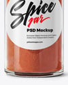 Spice Glass Jar with Sweet Paprika Mockup