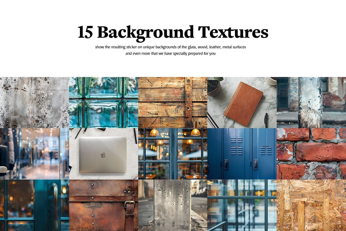 Sticker Mockups Bundle