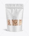 Kraft Stand-up Pouch with Chickpea Mockup