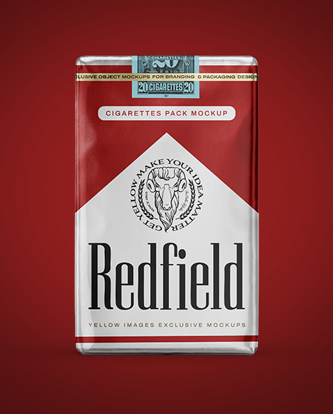 Soft Cigarette Pack Mockup - Front View