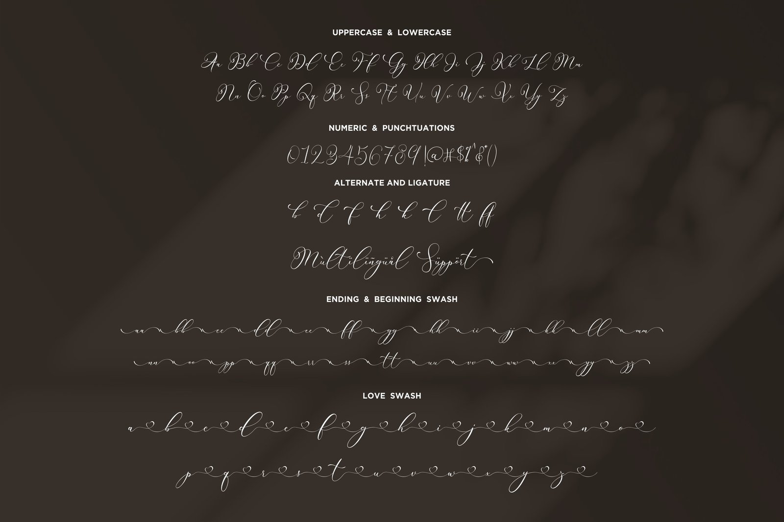 Rintica - Handwritten Script Font with heart Connect and Swash