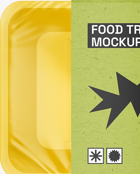 Empty Food Tray Mockup