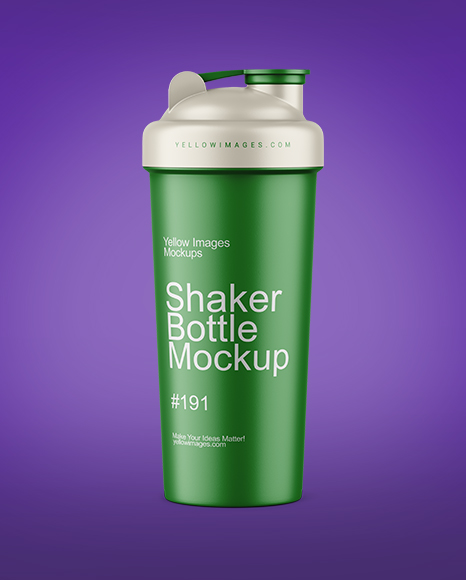 Matte Shaker Bottle Mockup
