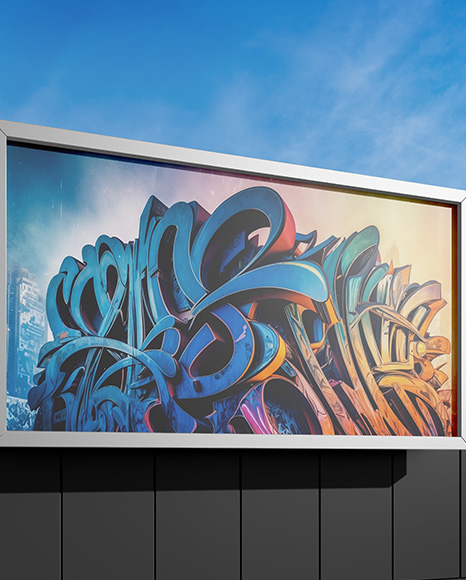 Billboard on the City Street Mockup