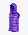 Glossy Down Vest Mockup