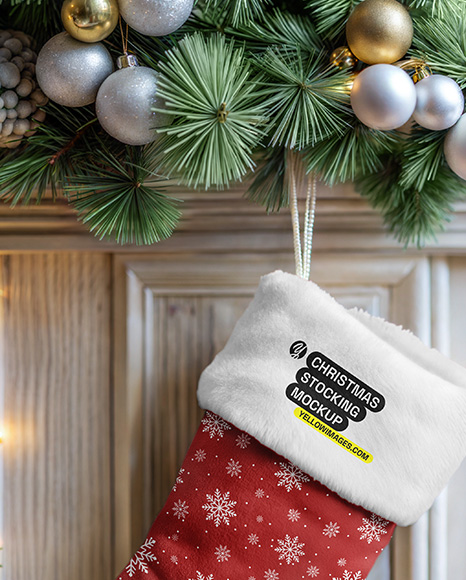 Christmas Stocking Mockup