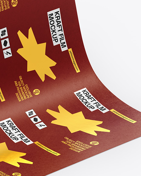 Kraft Paper Roll Mockup