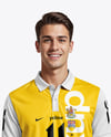 Man Wearing Full Soccer Kit Mockup