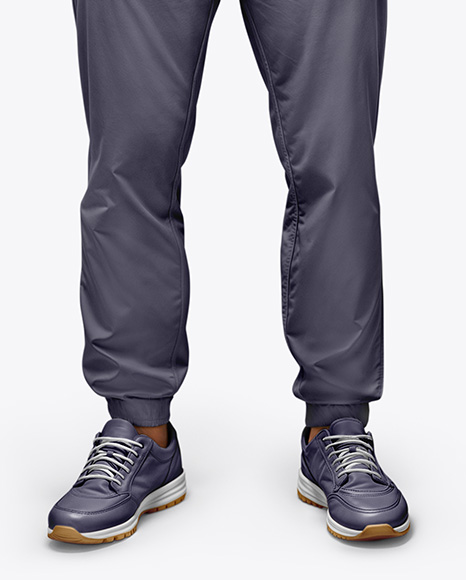 Man Wearing a Sweatshirt and Pants Mockup