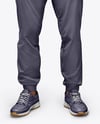 Man Wearing a Sweatshirt and Pants Mockup