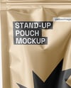 Metallic Stand-up Pouch Mockup