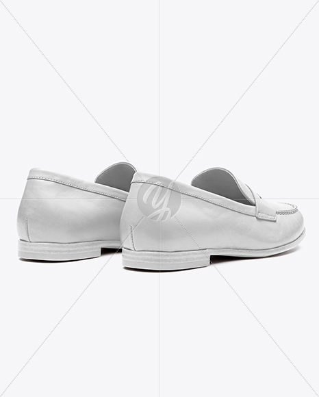 Pair of Women's Leather Loafers Mockup