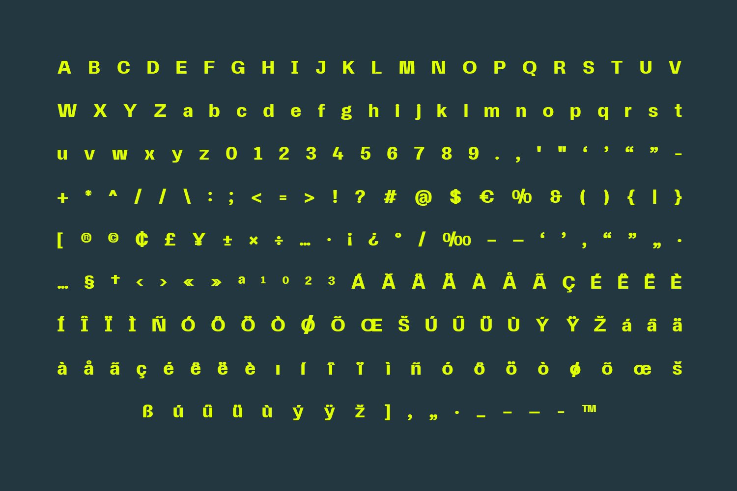 Bonston Display Typeface