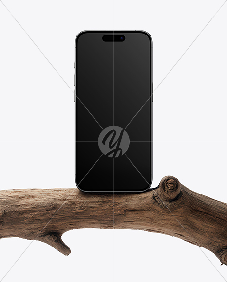 Apple Iphone on the Branch Mockup