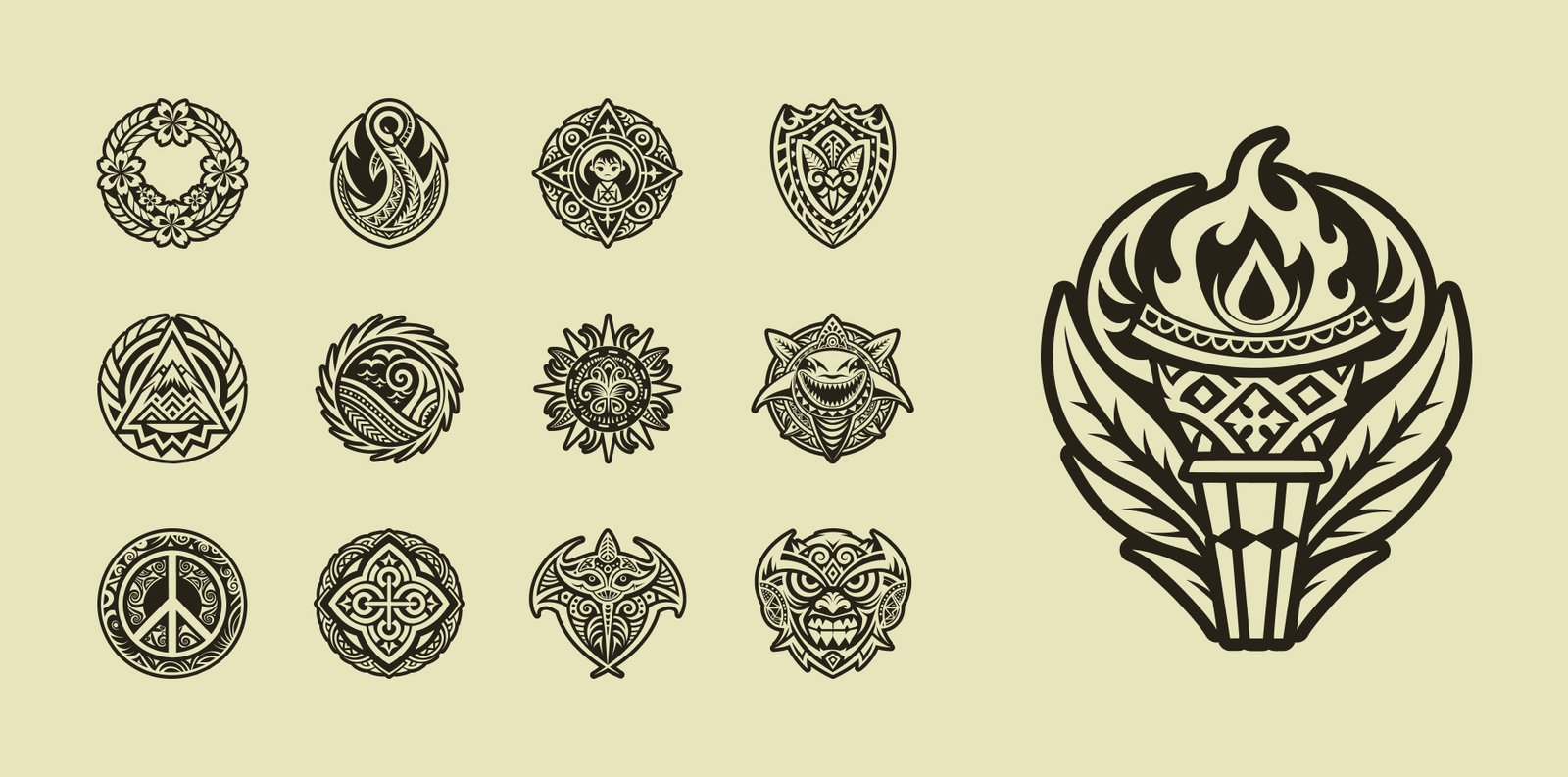 Polynesian Tattoo Symbols