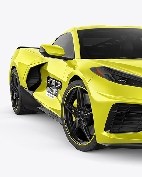 Sport Car Mockup - Front View