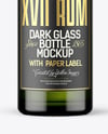 Dark Glass Bottle Mockup