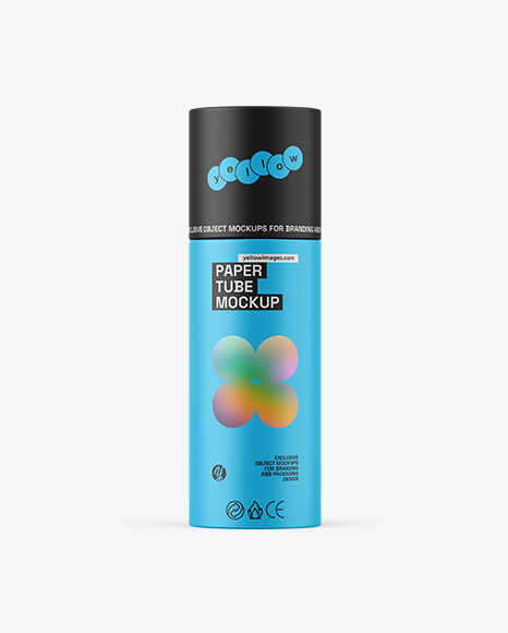 Matte Paper Tube Mockup