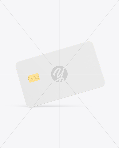 Credit Card Mockup – Half Floating View