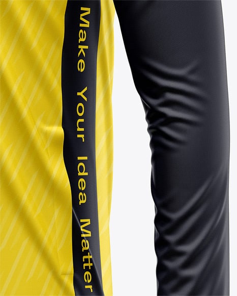 Full-Zip Long Sleeve Jersey Mockup