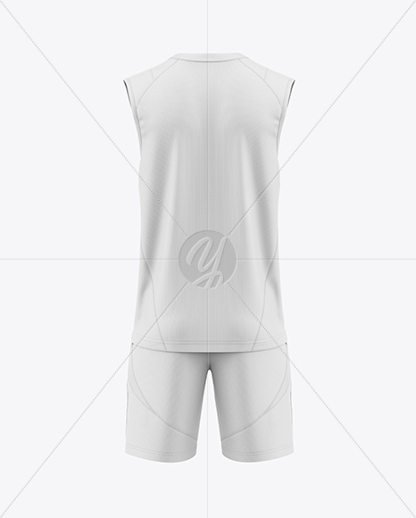 Training Sleeveless Kit Mockup - Back View