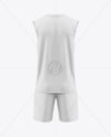 Training Sleeveless Kit Mockup - Back View