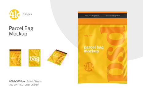 Parcel Bag Mockup Set