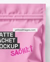 Matte Sachet with Zip Lock Mockup