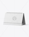12 Months Desk Tent Calendar Mockup – Half Side View