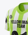 Kids V-Neck Sports Kit Mockup - Half Side View