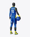 Full Basketball Kit Mockup - Back Half Side View