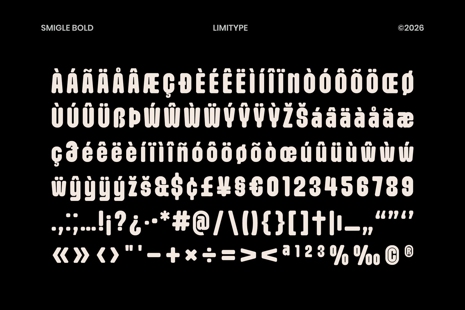 Smigle - Bold Rounded Font