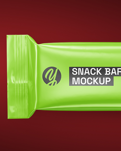 Glossy Snack Package Mockup