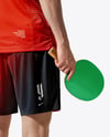 Asian Man Wearing Table Tennis Uniform Mockup